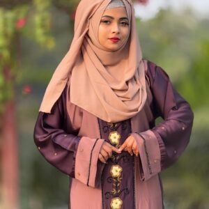 ফ্লাওয়ার কারচুপি বোরকা